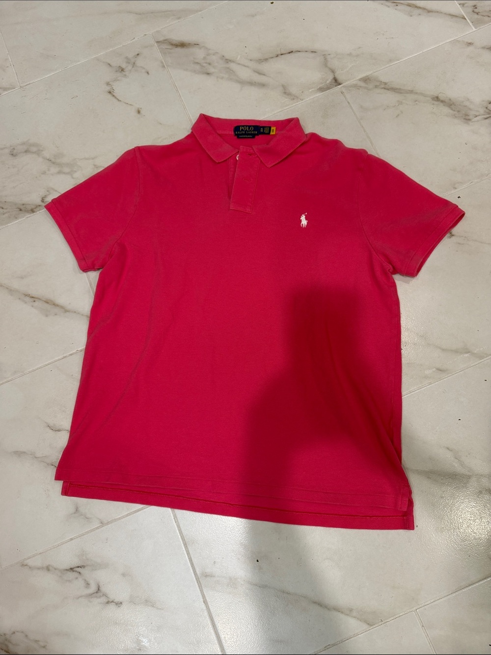 Ralph Lauren Hot Pink Polo with White Pony